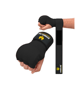 FITNESSFOX Quick Wraps For Boxer (Black)