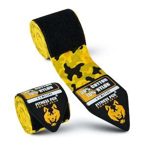 FITNESSFOX Boxing Hand Wraps (Gold-Camo)