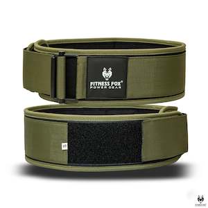 Nylon Belt: FITNESS FOX Quick Locking Weightlifting Nylon BELT for Crossfit & Bodybuilding & Powerlifting