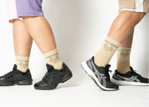 MID-CREW Tan Brown Daily Socks