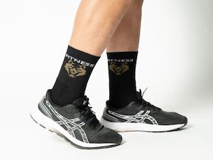 MID-CREW Black Daily Socks