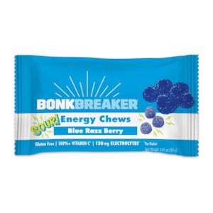 Sporting equipment: Bonk Breaker Sour Blue Razz Berry Energy Chews - 40g