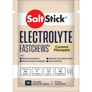 Saltstick FastChews - Pack of 10 Chewable Electrolytes - Coconut Pineapple