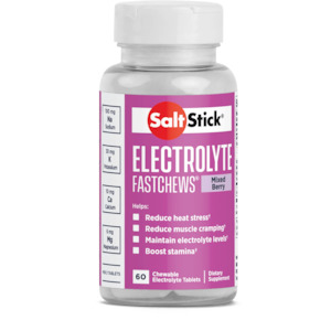 SaltStick FastChews - 60 Chewable Electrolytes - Mixed Berry