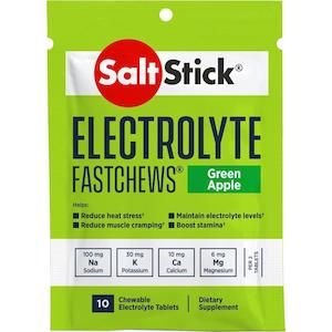 Saltstick FastChews - Pack of 10 Chewable Electrolytes - Green Apple