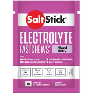 SaltStick FastChews - Pack of 10 Chewable Electrolytes - Mixed Berry