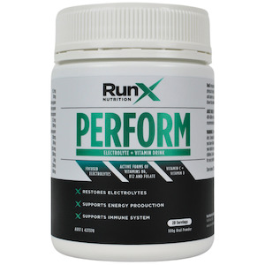 Sporting equipment: RunX Perform - Electrolyte + Vitamin Drink