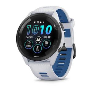 Garmin Forerunner 265 Multisport GPS Smartwatch – Black Bezel with Whitestone Case