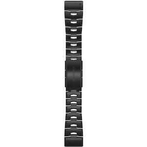 QuickFit 26 Watch Band Carbon Grey DLC Vented Titanium Band