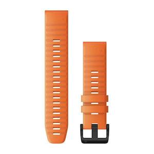 QuickFit 22 Watch Band – Ember Orange Silicone