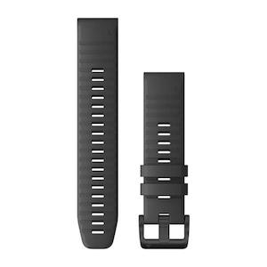 QuickFit 22 Watch Band – Slate Grey Silicone