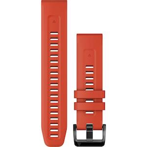 QuickFit 22 Watch Band – Flame Red Silicone