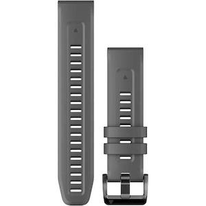 Sporting equipment: QuickFit 22 Watch Band – Graphite Silicone