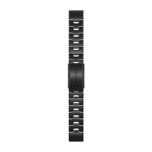 QuickFit 22 Watch Band – Vented Titanium Bracelet with Carbon Gray DLC Coating