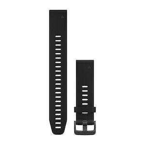 QuickFit 20 Silicone Watch Band – Black – Large