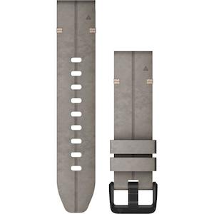 Sporting equipment: Garmin QuickFit 20 Suede Leather Watch Band