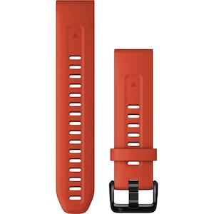 Garmin QuickFit 20mm Watch Band – Flame Red Silicone