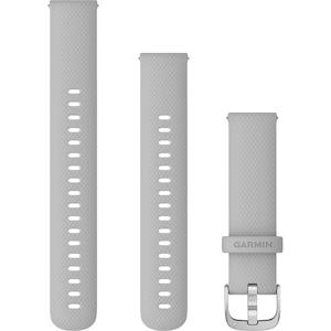 Sporting equipment: Quick Release Bands (18 mm) Grey with Silver Hardware