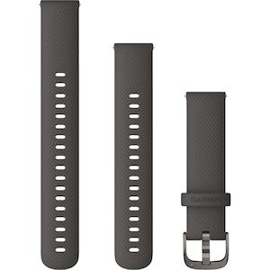 Quick Release Bands (18 mm) Graphite with Slate Hardware