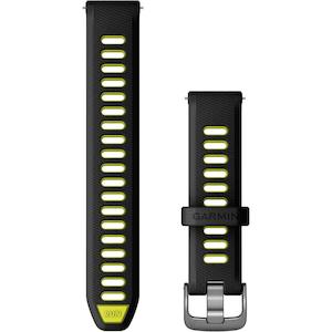 Quick Release Band (18 mm) – Black/Amp Yellow with Slate Hardware