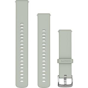 Quick Release Band 18mm – Sage Grey with Silver Hardware