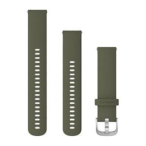 Quick Release Band 20mm – Moss with Silver Hardware