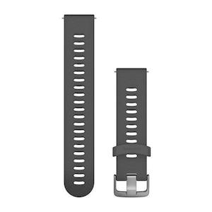 Sporting equipment: Quick Release Band 20mm – Slate Silicone Band with Stainless Hardware