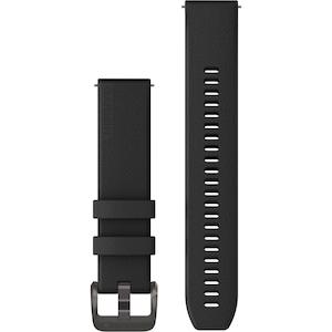 Quick Release Band 20mm – Black with Gunmetal Hardware