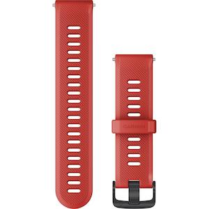 Forerunner Watch Band (22 mm), Magma Red with Black Hardware