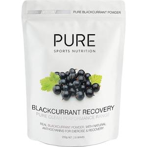 Sporting equipment: PURE Blackcurrant Recovery 200g Pouch