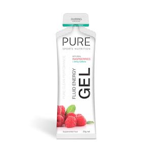 Sporting equipment: PURE Fluid Energy Gel - Raspberry + Caffeine 50G