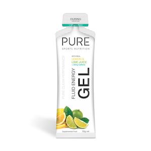 Sporting equipment: PURE Fluid Energy Gel - Lemon Lime + Caffeine 50G