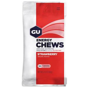 GU Energy Chews – Strawberry with 20mg Caffeine