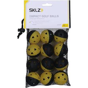 Sporting equipment: SKLZ Limited-Flight Practice Impact Golf Balls – 12 Pack