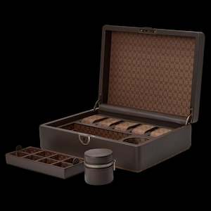 Menswear: Wolf - Earth 5-Piece Watch Box with Storage