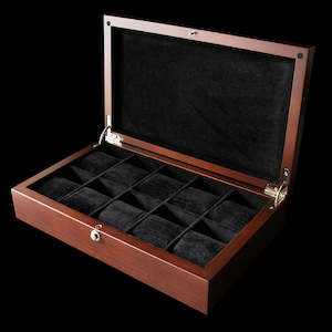 Watch Box - 10 Slot High Quality Solid Walnut