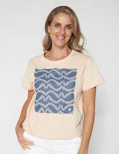 Stella + Gemma | Tee | Sand Ocean Waves