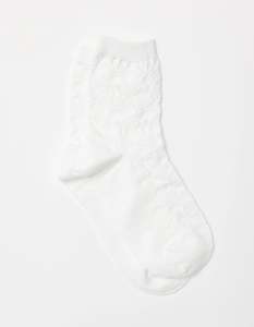 Clothing: Stella + Gemma | Socks | White Texture