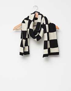 Stella + Gemma | Scarf | Check Black + Cream