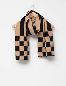 Clothing: Stella + Gemma | Scarf | Check + Stripe Natural