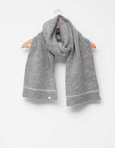 Clothing: Stella + Gemma | Scarf | Grey with Silver Lurex