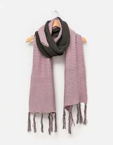 Stella + Gemma | Fringe Scarf | Rose/Olive