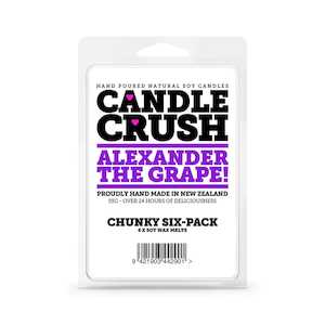 Candle Crush | Alexander The Grape! - Chunky 6 Pack Soy Wax Melts