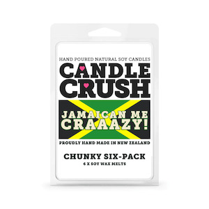 Clothing: Candle Crush | Jamaican Me Craaazy- Chunky 6 Pack Soy Wax Melts