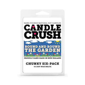 Candle Crush | Round and Round the Garden - Chunky 6 Pack Soy Wax Melts