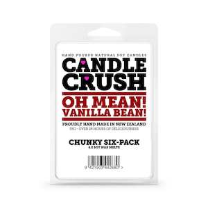 Candle Crush | Oh Mean Vanilla Bean - Chunky 6 Pack Soy Wax Melts