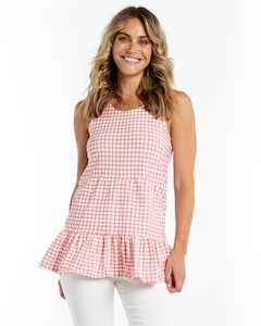 Betty Basics | Elsa Top | Strawberry Check