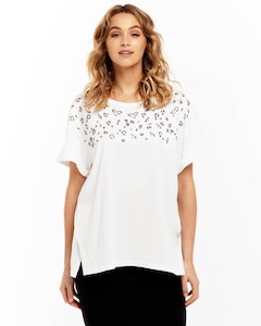 Clothing: Betty Basics | Leighton Tee | White