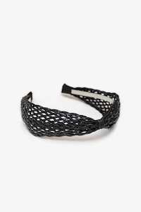 Antler | Rattan Look Headband | Black