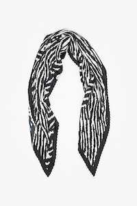 Antler | Pleated Scarf | Black Wave